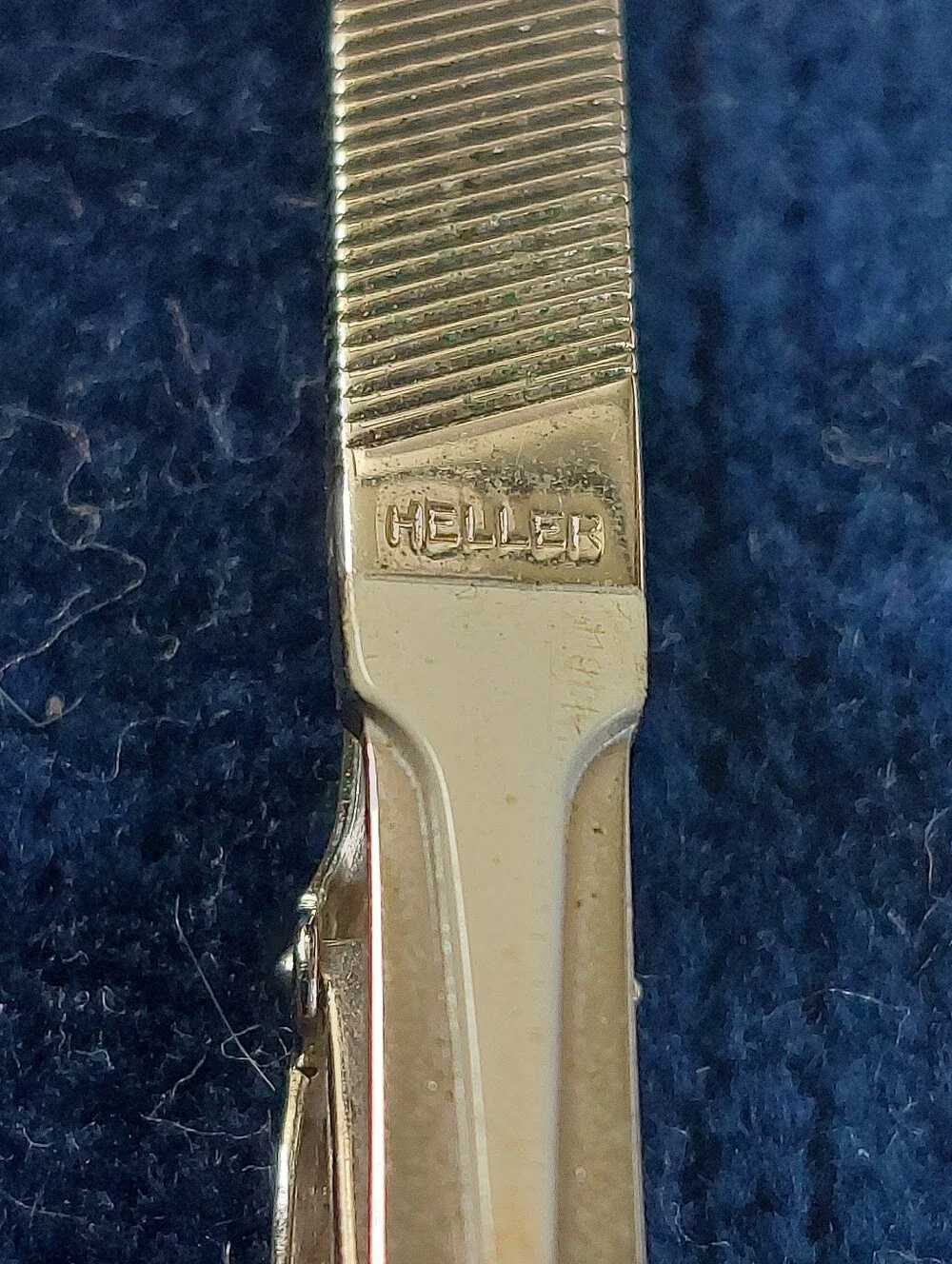 ​Vtg Lot of 2 Tool Advertising Tie Clips - Heller File & Cleveland Drill Company